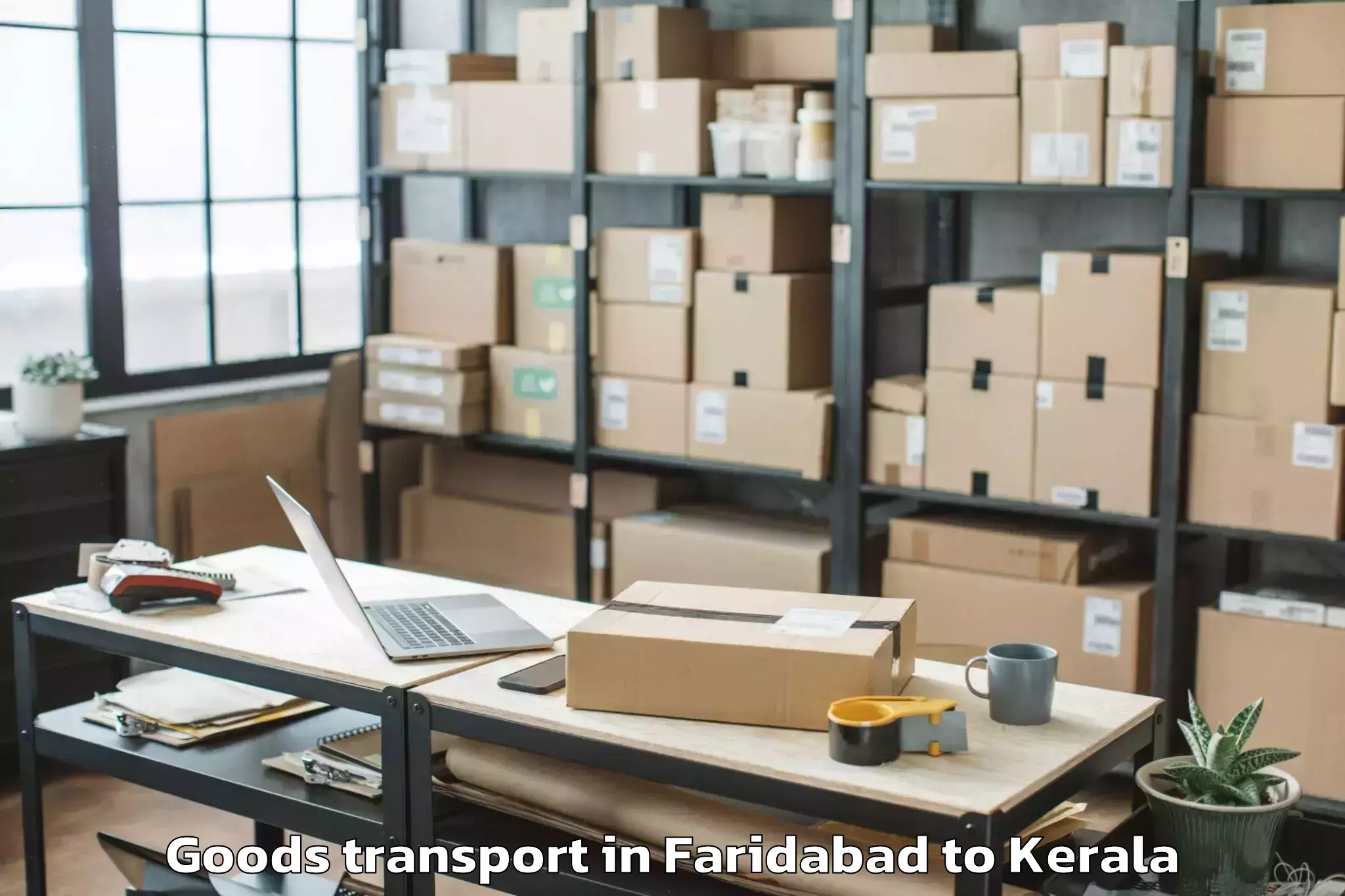 Get Faridabad to Mall Of Travancore Goods Transport